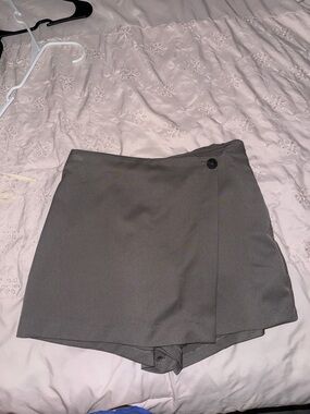 Divided Olive Green Mini Skort